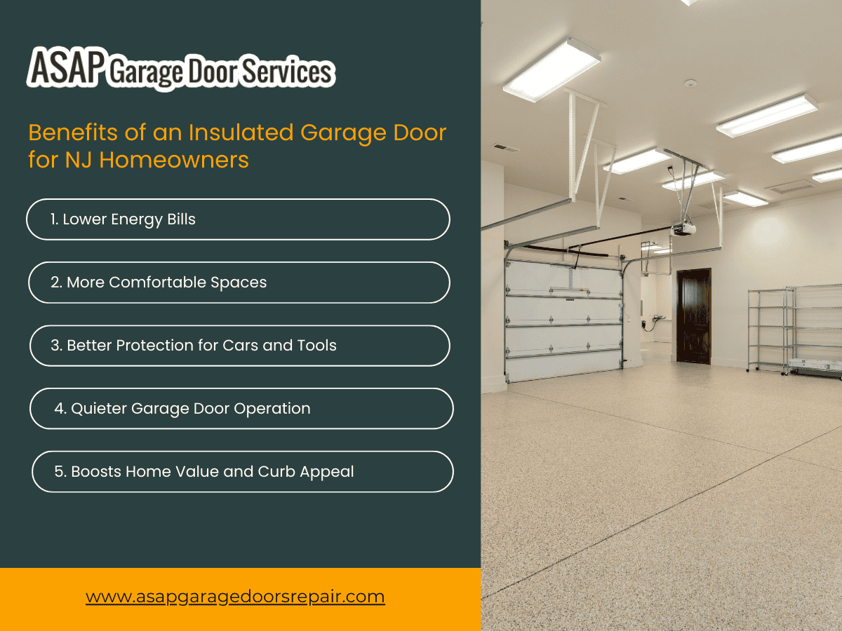 Benefits of an Insulated Garage Door for NJ Homeowners