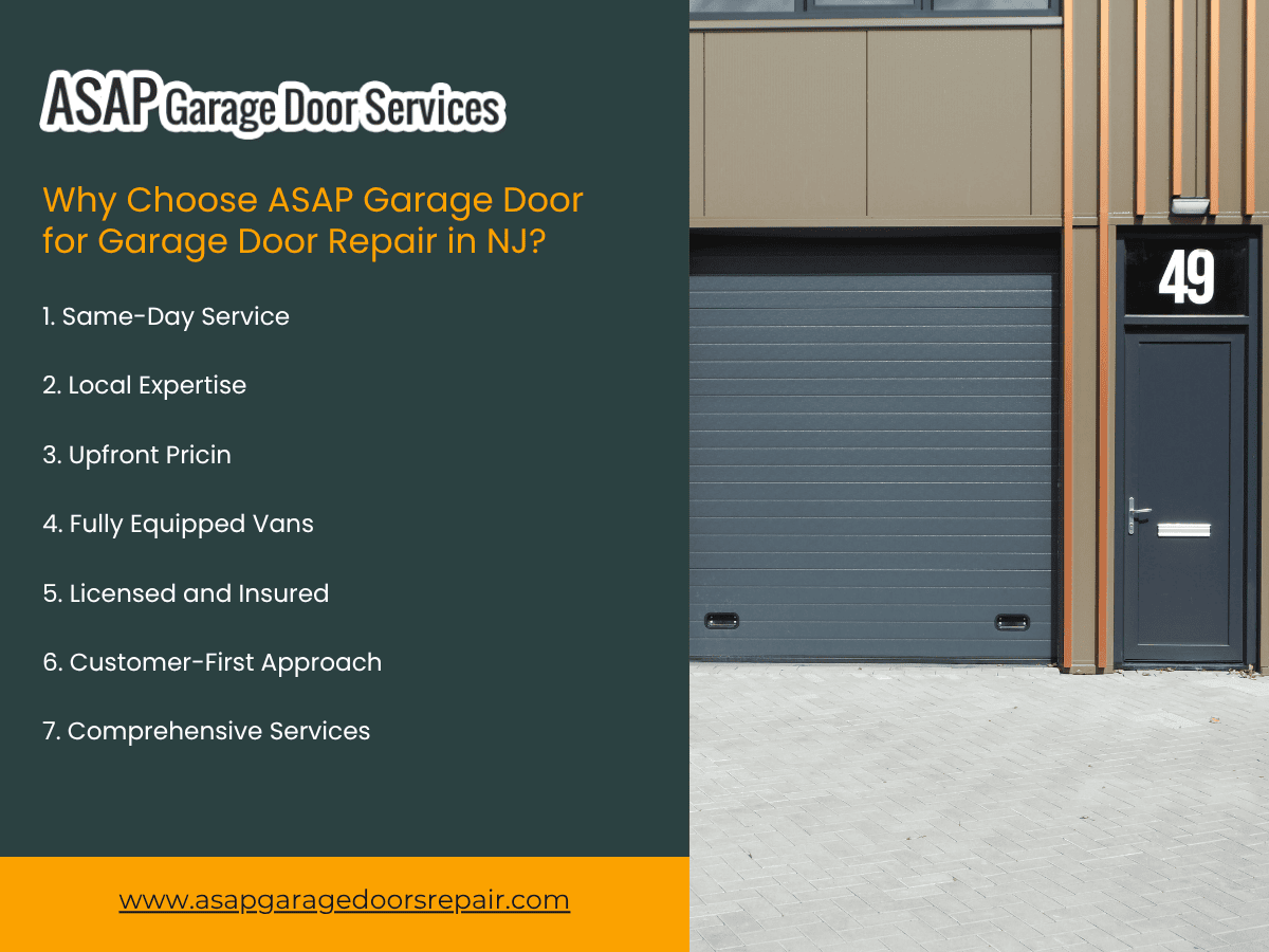 ASAP Garage Door for Garage Door Repair in NJ